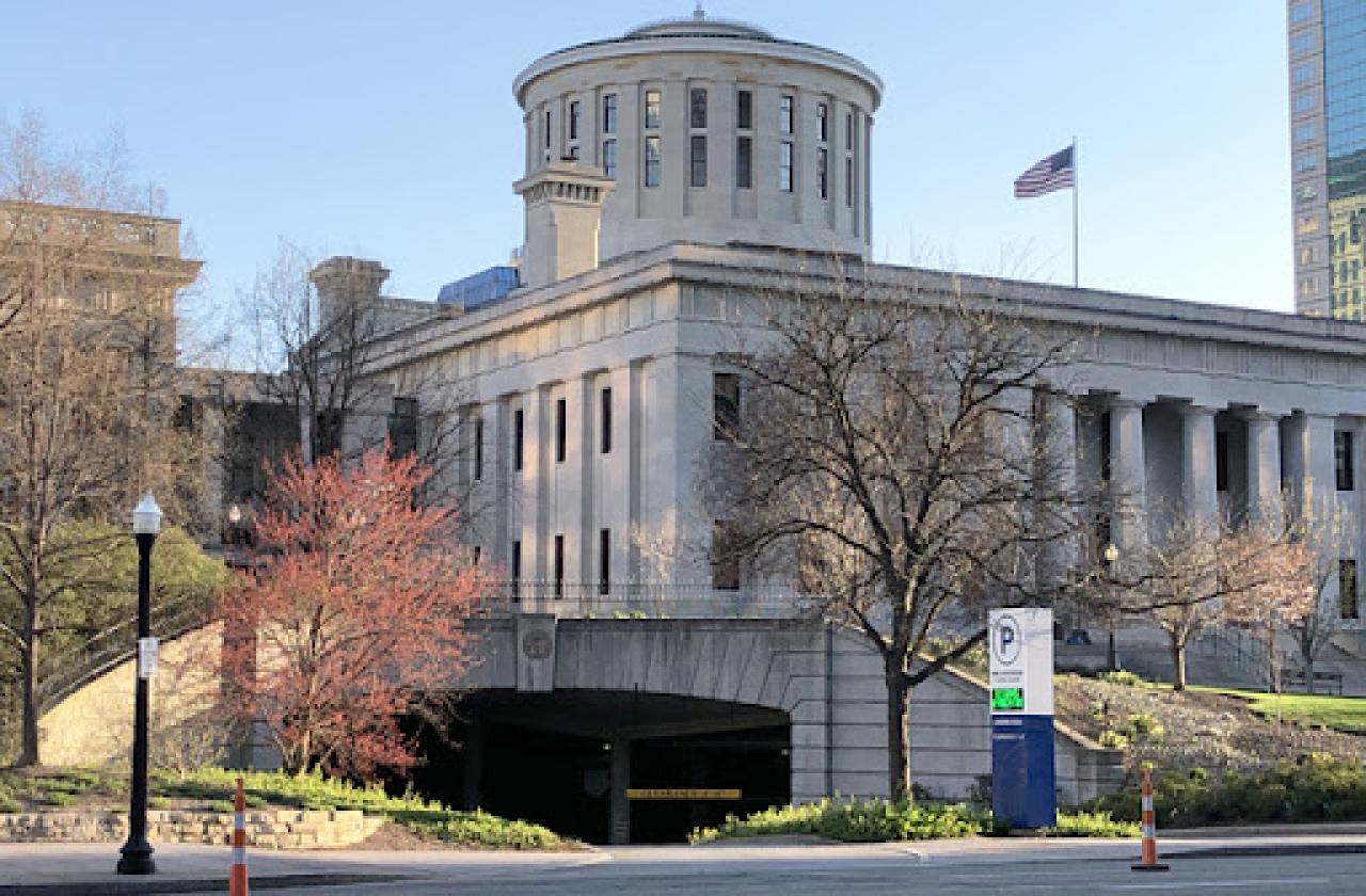 A picture of the Ohio Statehouse